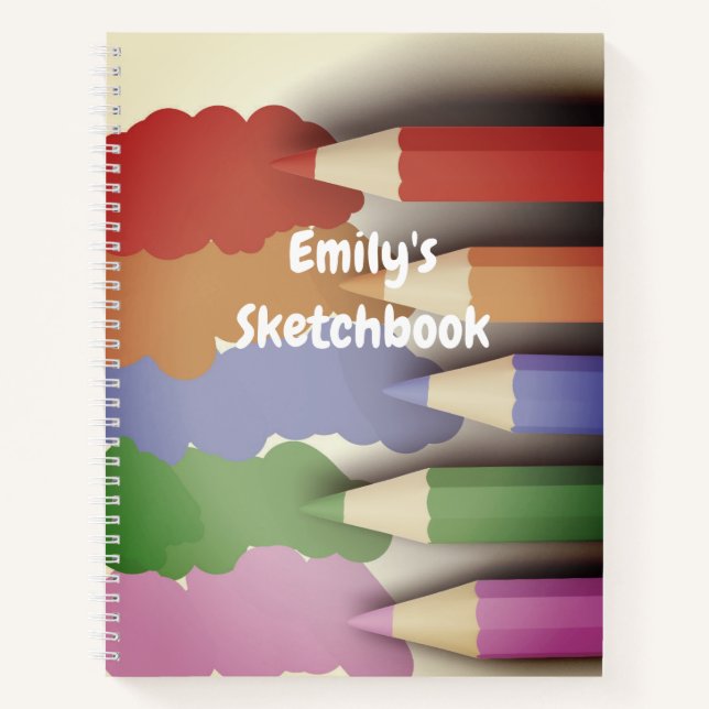 Cuaderno Volver a la escuela Divertido brillante y colorido (Anverso)