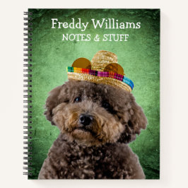 Cuaderno Volver a la escuela Toy Poodle bloc de notas