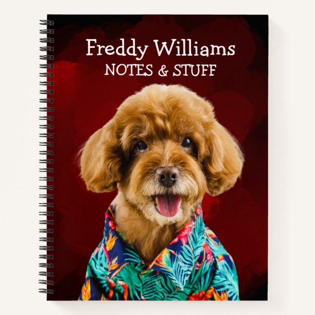 Cuaderno Volver a la escuela Toy Poodle bloc de notas (Anverso)