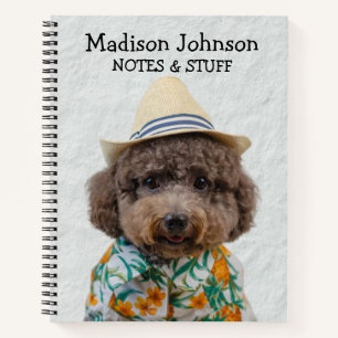 Cuaderno Volver a la escuela Toy Poodle bloc de notas