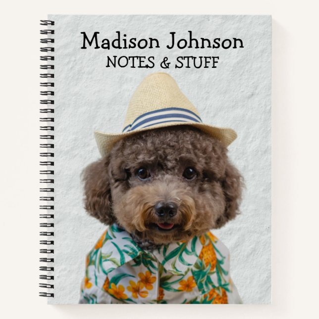 Cuaderno Volver a la escuela Toy Poodle bloc de notas (Anverso)