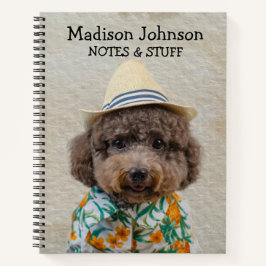 Cuaderno Volver a la escuela Toy Poodle bloc de notas