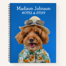 Volver a la escuela Toy Poodle bloc de notas