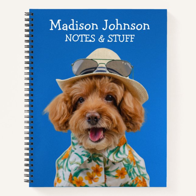 Cuaderno Volver a la escuela Toy Poodle bloc de notas (Anverso)