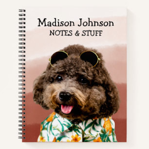 Cuaderno Volver a la escuela Toy Poodle bloc de notas
