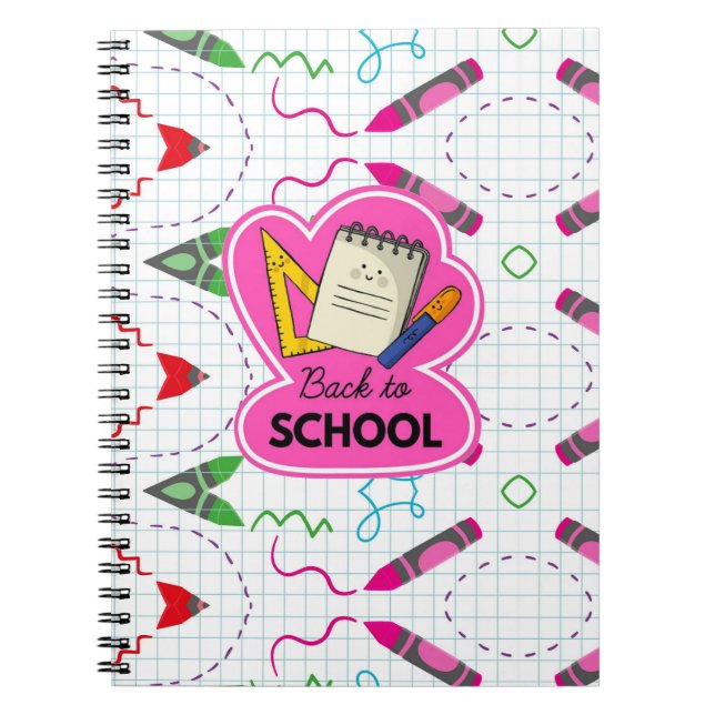 Cuaderno Volver al bloc de notas escolar (Frente)