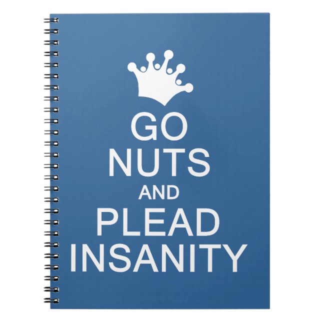 Cuaderno VOLVER NUTS personalizado bloc de notas (Frente)
