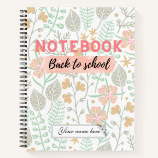 Cuaderno Volverse con flores a la escuela