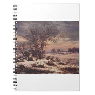 Cuaderno Vordingborg in Winter by J.C. Dahl Fine Art