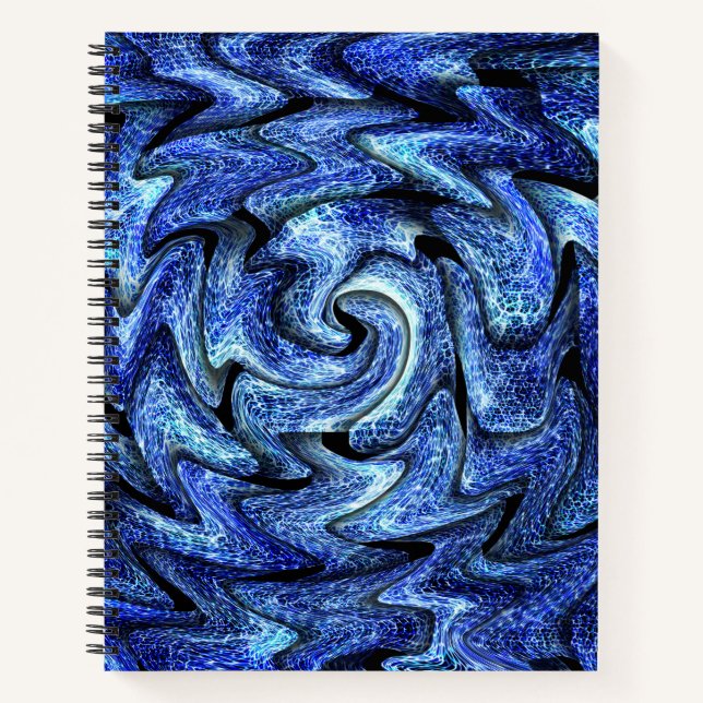 Cuaderno Vórtex eléctrico - portátil espiral de 8,5" x 11" (Anverso)