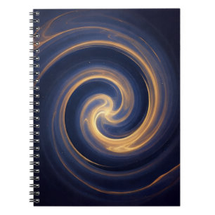 Cuaderno Vórtice Cósmico de Luz Dorada