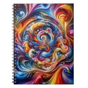 Cuaderno Vórtice de color dinámico