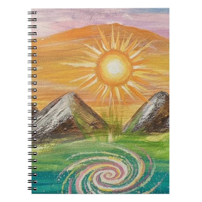 Cuaderno Vórtice de energía de la naturaleza  (Frente)