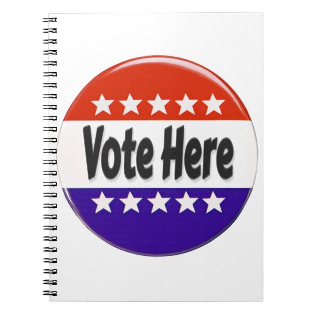 Cuaderno Votar aquí (Frente)