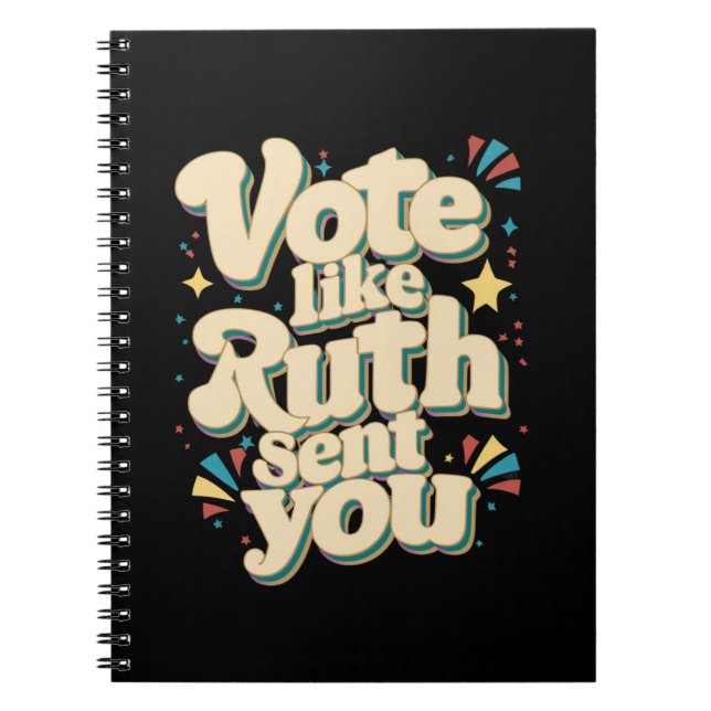 Cuaderno Votar como Ruth te envió a Uterus LGBT feminista (Frente)