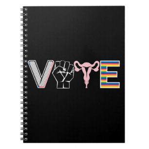 Cuaderno Votar Libros Prohibidos Derechos Reproductivos BLM