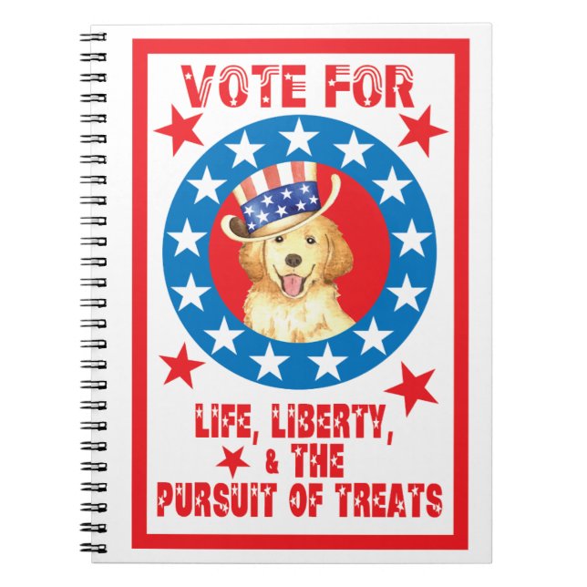 Cuaderno Votar por Golden (Frente)