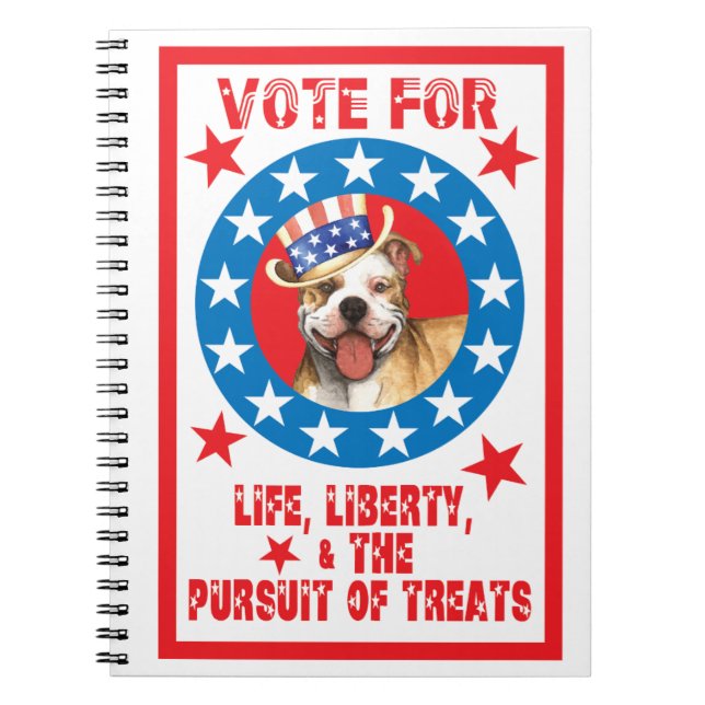 Cuaderno Votar por Pit Bull (Frente)