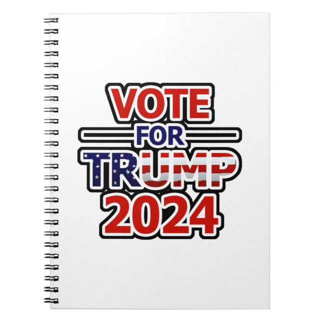 Cuaderno Votar por Trump 2024 (Frente)