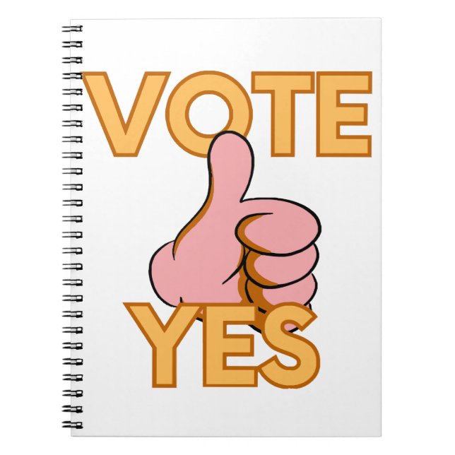 Cuaderno Votar sí (Frente)