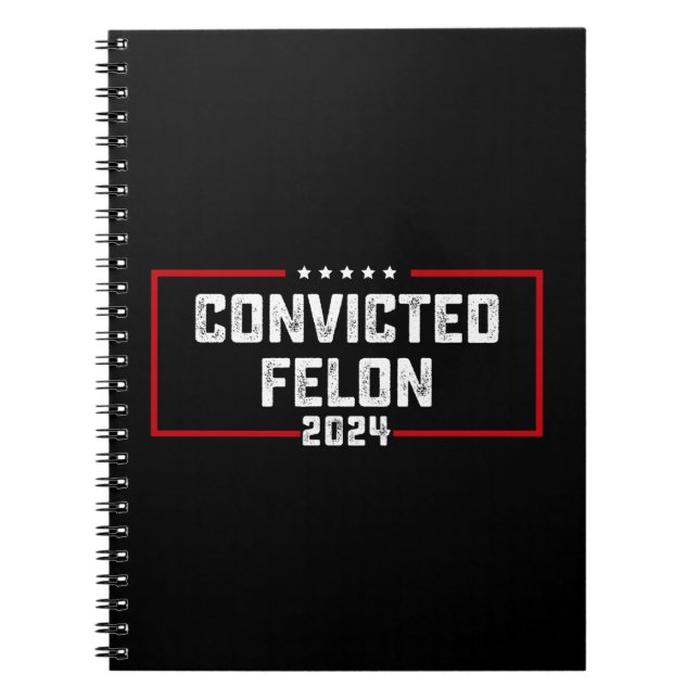 Cuaderno Voto por el convicto Felon Pro Trump 2024 (Frente)