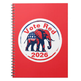 Cuaderno Voto rojo 2026