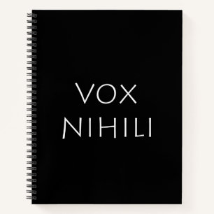 Cuaderno Vox nihili