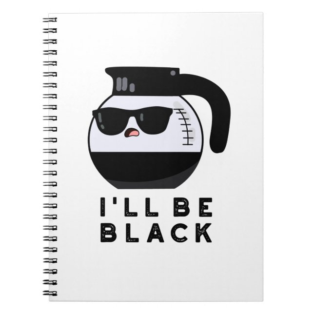 Cuaderno Voy a ser negro divertido café bollo (Frente)