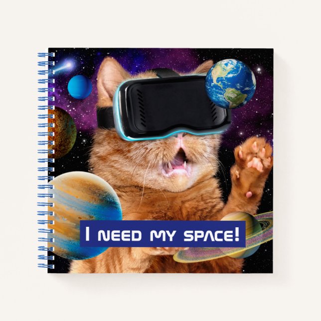 Cuaderno VR Cat In Space (Anverso)