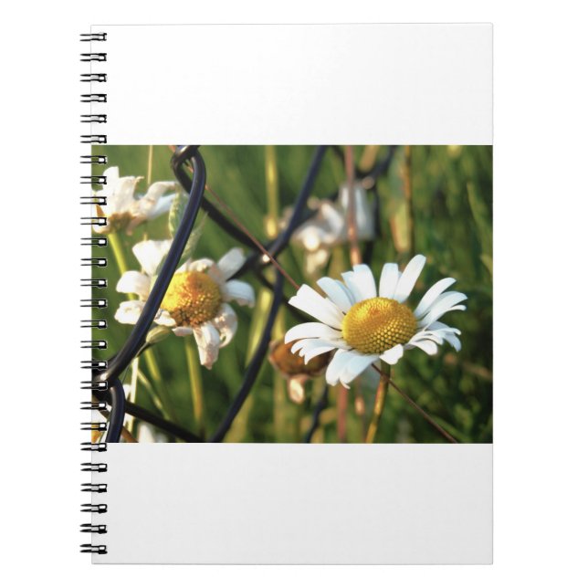 Cuaderno Vrede achter het hek. In bloemen illustratief. (Frente)