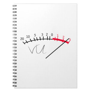 Cuaderno VU Meter Sound Level Studio