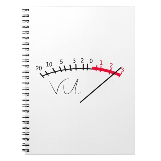 Cuaderno VU Meter Sound Level Studio (Frente)