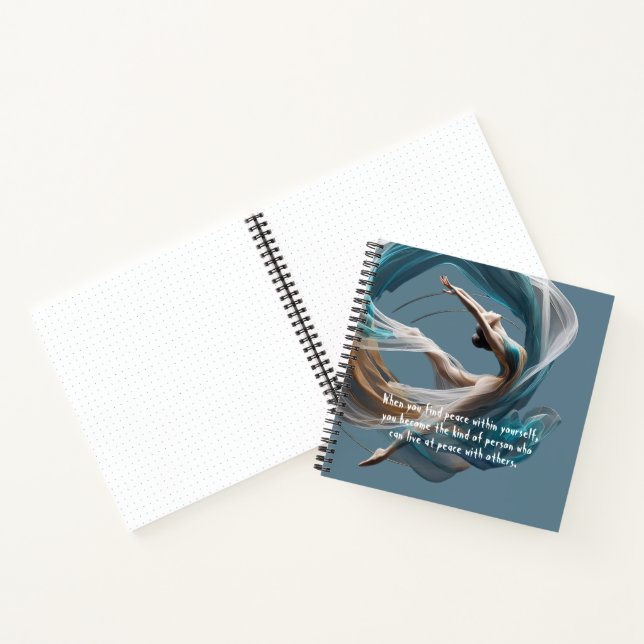 Cuaderno Vuelo aéreo Aire Yoga Instructor Pilates Fitness (Interior)