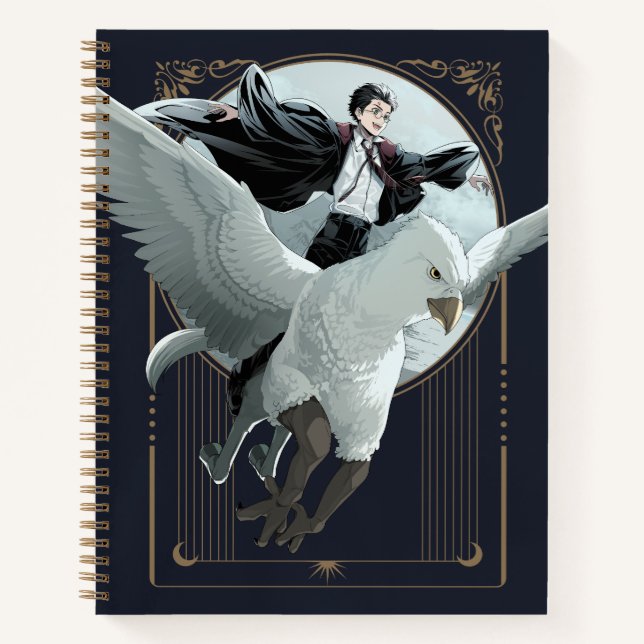 Cuaderno Vuelo Anime HARRY POTTER™ con Buckbeak (Anverso)