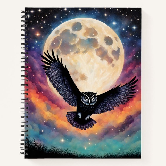 Cuaderno Vuelo bajo una luna llena (Anverso)