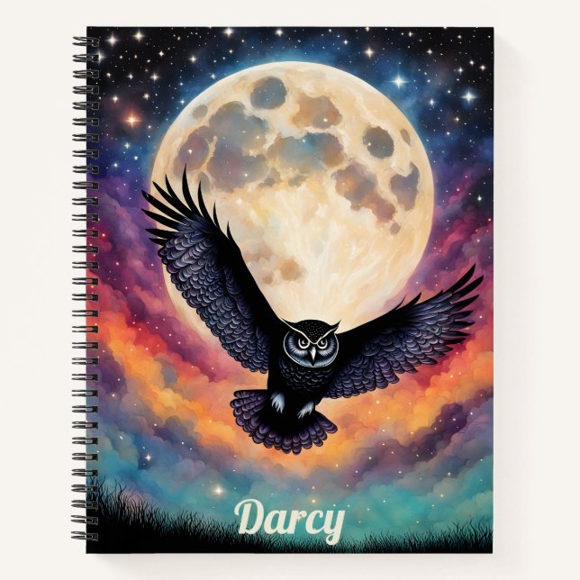 Cuaderno Vuelo bajo una luna llena (Anverso)