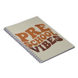 Cuaderno Vuelta al cole primer día de preescolar Groovy