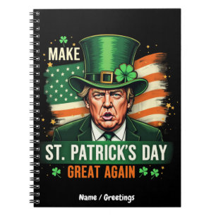 Cuaderno Vuelve genial el día de San Patricio americano Tru