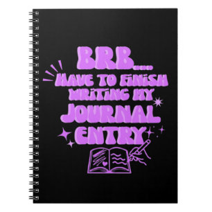 Cuaderno Vuelvo enseguida, tengo que terminar de escribir m