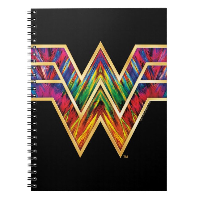 Cuaderno W84 | Logo de Wonwoman Kaleidoscope (Frente)