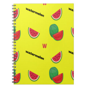 Cuaderno W para sandía amarillo