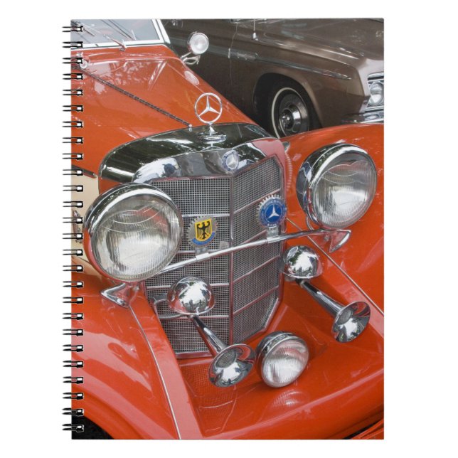 Cuaderno WA, Seattle, automóvil alemán clásico. (Frente)