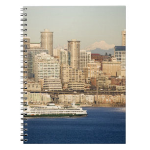 Cuaderno WA, Seattle, horizonte de Seattle y bahía de Ellio
