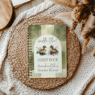 Cuaderno Waddle It Be Mallard Duck Gender Revee Guest Book