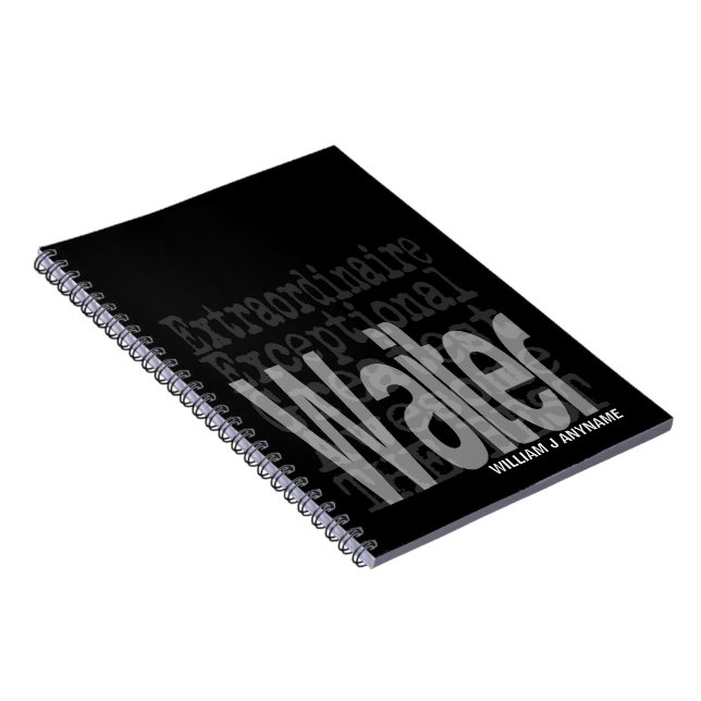 Cuaderno Waiter Extraordinaire PERSONALIZADO (Lado Derecho)
