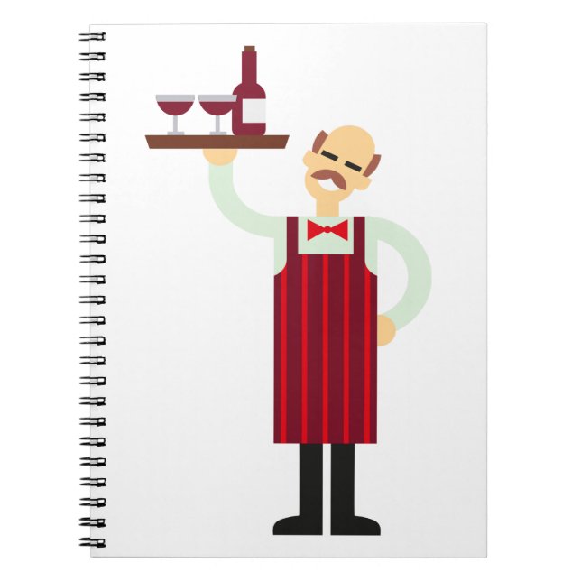 Cuaderno Waiter with Wine (Frente)