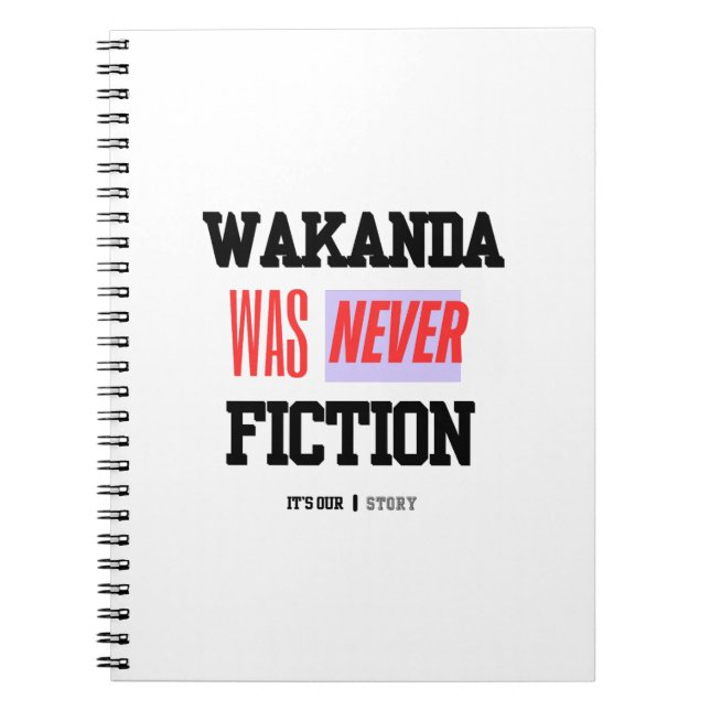 Cuaderno WAKANDA Was Never Fiction |  Spiral Photo Notebook (Frente)