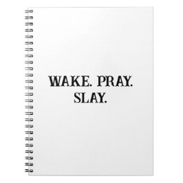 Cuaderno Wake Pray Slay para mujeres