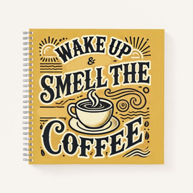 Cuaderno Wake Up & Smell the Coffee Notebook (Anverso)