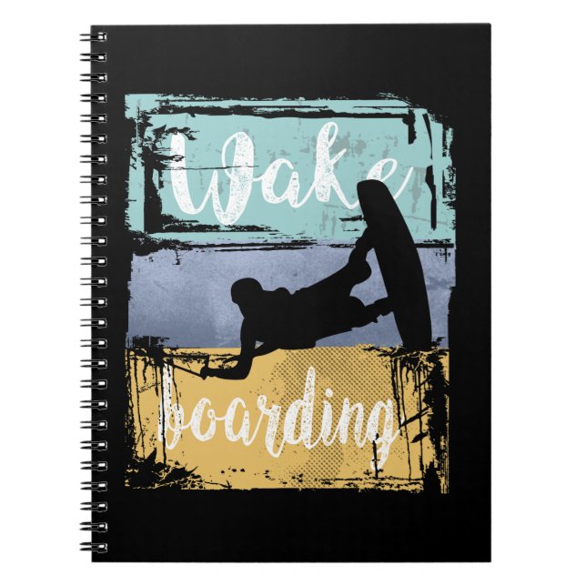Cuaderno Wakeboarding Retro Wakeboarder (Frente)